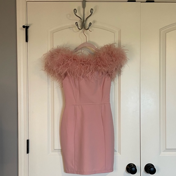 Pure Delight Pink Bardot Mini Dress - Picture 3 of 6